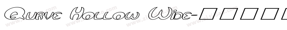 Qurve Hollow Wide字体转换
